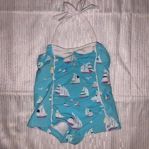 Janie and Jack girls 1 piece swim suit 3-6m